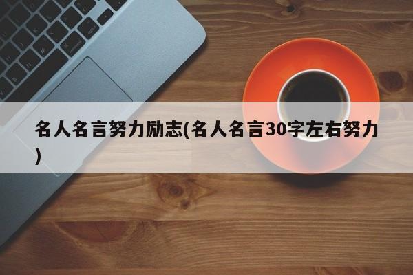 名人名言努力励志(名人名言30字左右努力)