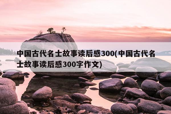 中国古代名士故事读后感300(中国古代名士故事读后感300字作文)