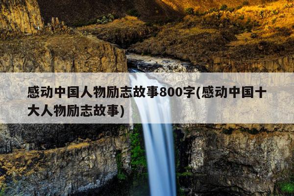 感动中国人物励志故事800字(感动中国十大人物励志故事)