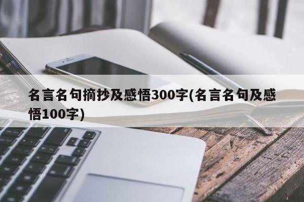 名言名句摘抄及感悟300字(名言名句及感悟100字)