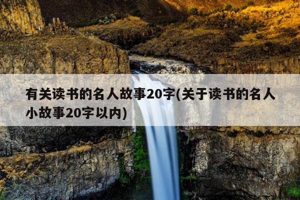 有关读书的名人故事20字(关于读书的名人小故事20字以内)