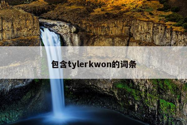 包含tylerkwon的词条