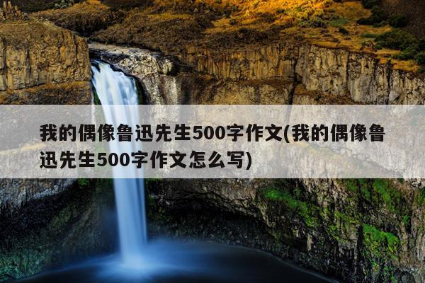 我的偶像鲁迅先生500字作文(我的偶像鲁迅先生500字作文怎么写)