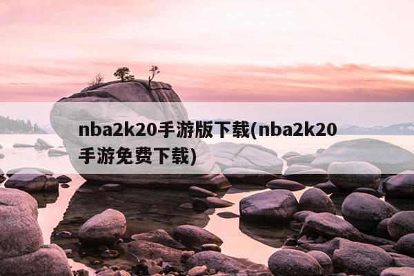 nba2k20手游版下载(nba2k20手游免费下载)