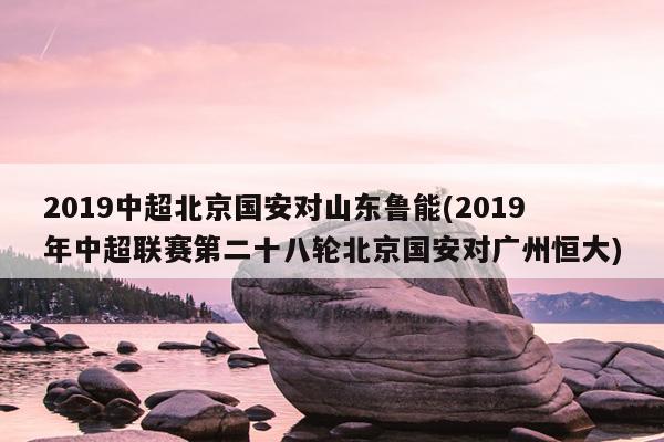 2019赛季山东l鲁能中超赛程的简单介绍