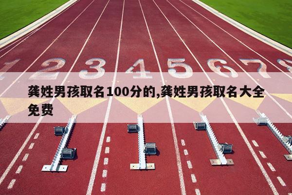 龚姓男孩取名100分的,龚姓男孩取名大全免费